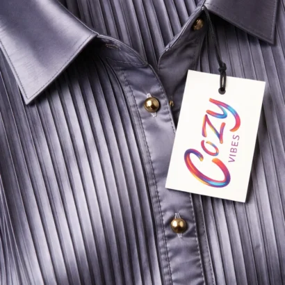 Silver Silk Crush Co-ord Set